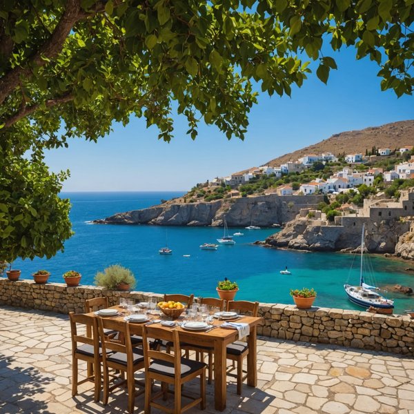 Peut-on trouver une maison de vacances en Crète avec des cours de cuisine et des excursions en bateau?