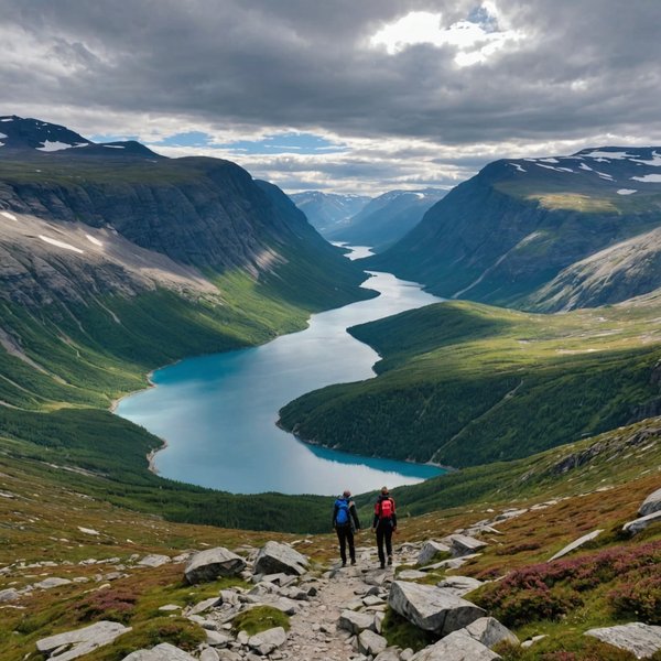 Quels sont les meilleurs itinéraires pour une randonnée dans le parc national de Jotunheimen, Norvège?